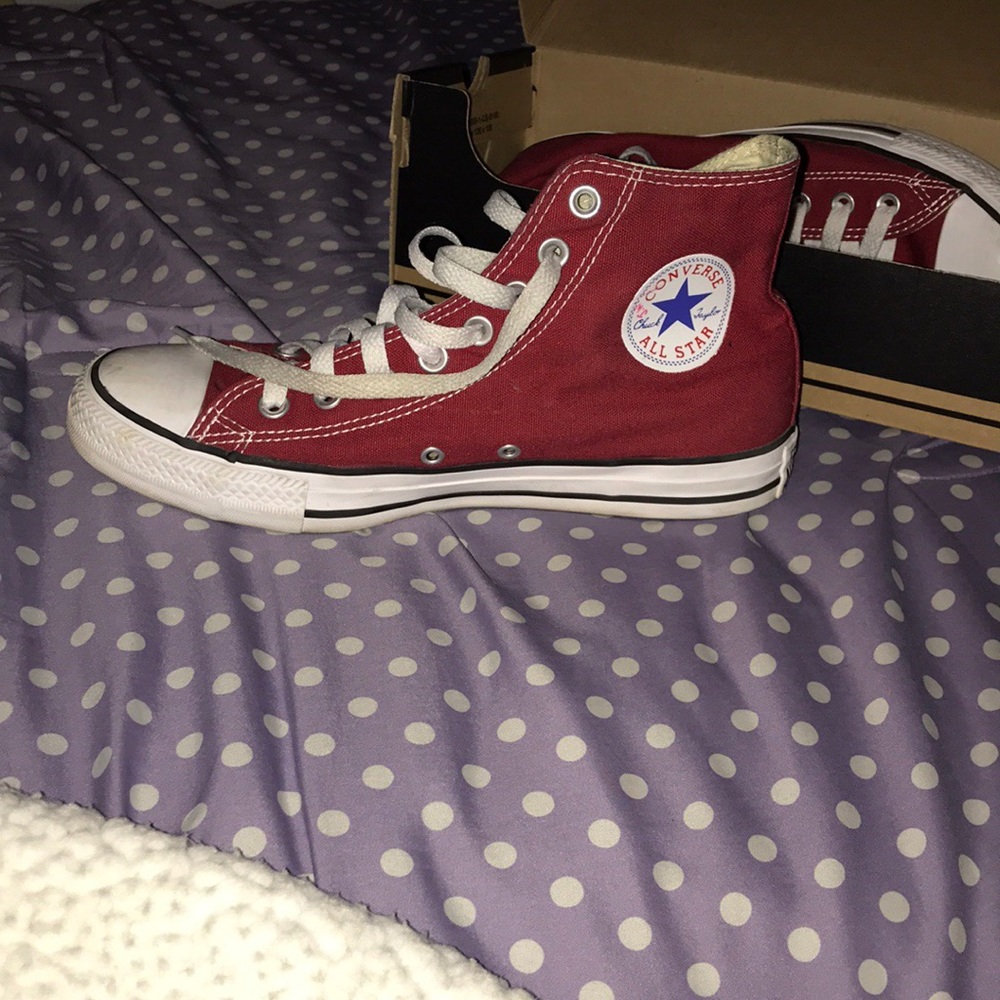 Maroon Converse